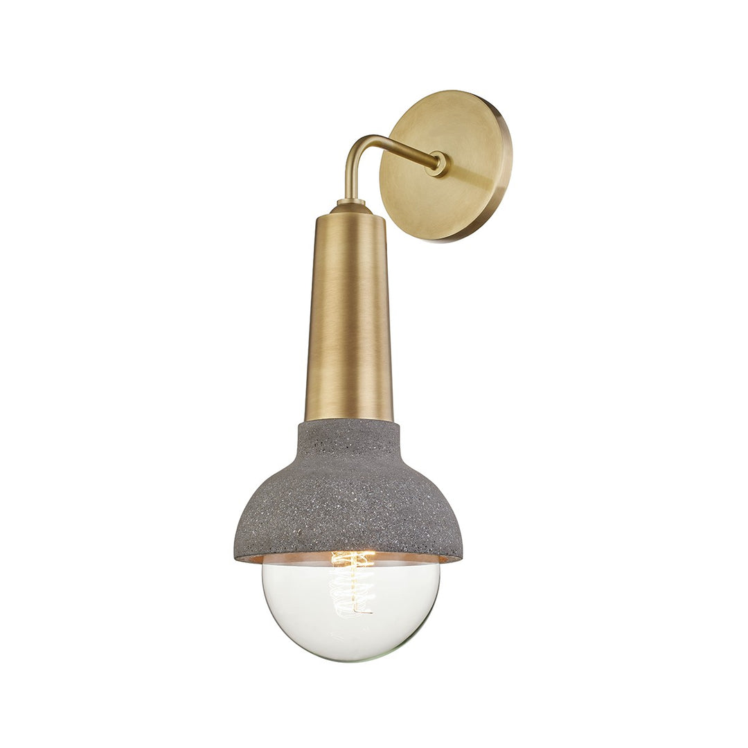 Macy One Light Wall Sconce in Aged Brass - available from The Lighting Shoppe, trusted by Canadian homeowners