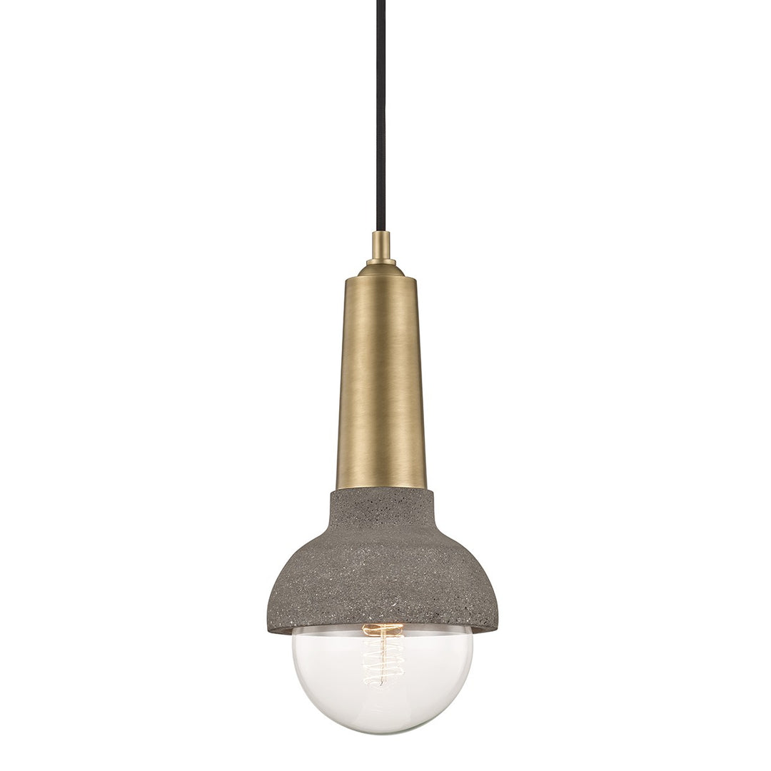Macy One Light Pendant in Aged Brass - available from The Lighting Shoppe, trusted by Canadian homeowners