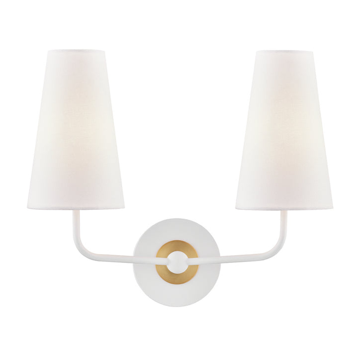 Mitzi Canada - H318102-AGB/WH - Two Light Wall Sconce - Merri - Aged Brass