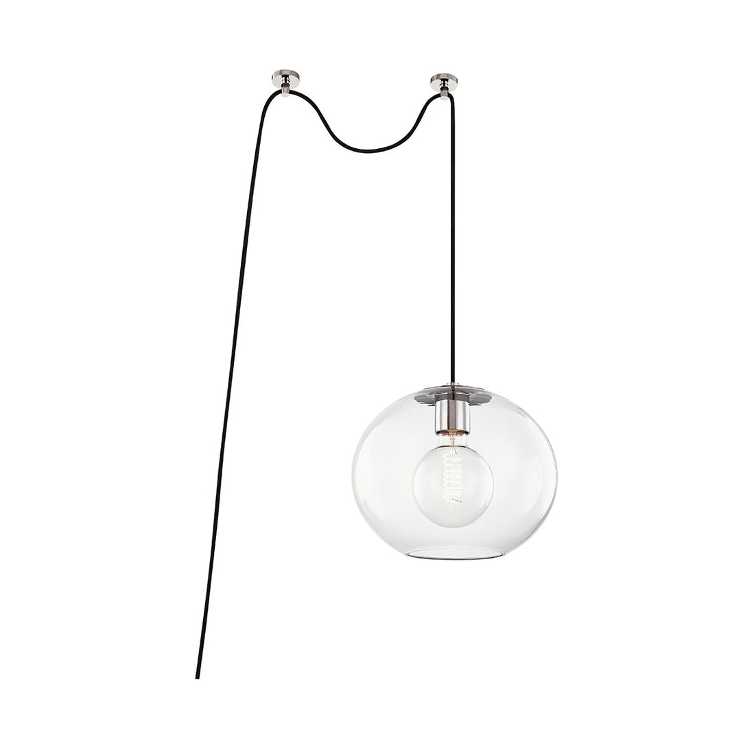 Margot One Light Pendant in Polished Nickel - available from The Lighting Shoppe, trusted by Canadian homeowners