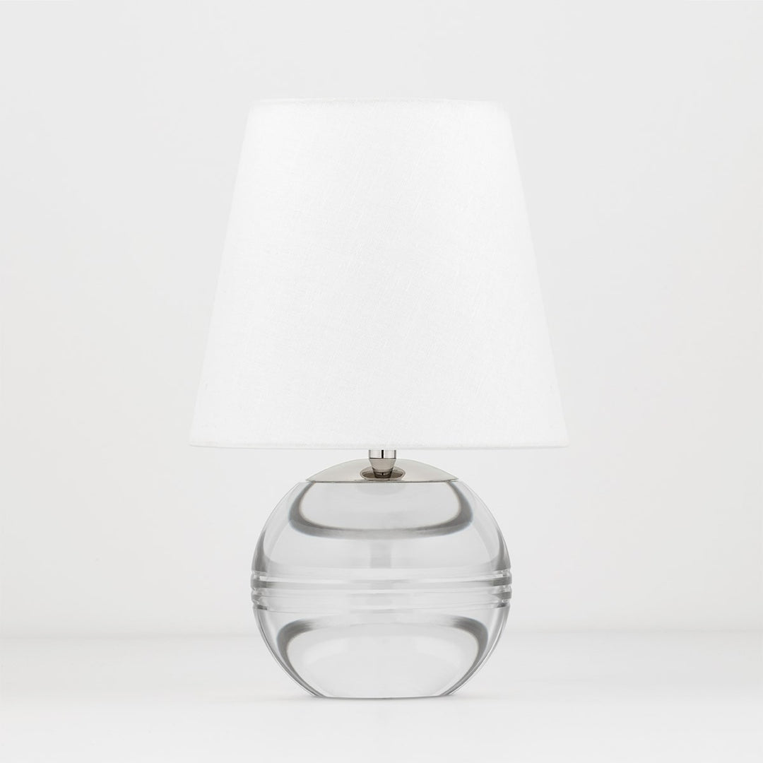 Nicole One Light Table Lamp in Polished Nickel - available from The Lighting Shoppe, trusted by Canadian homeowners