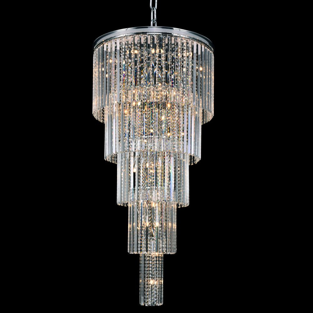 Carousel 46 Light Chandelier in Chrome - available from The Lighting Shoppe, trusted by Canadian homeowners