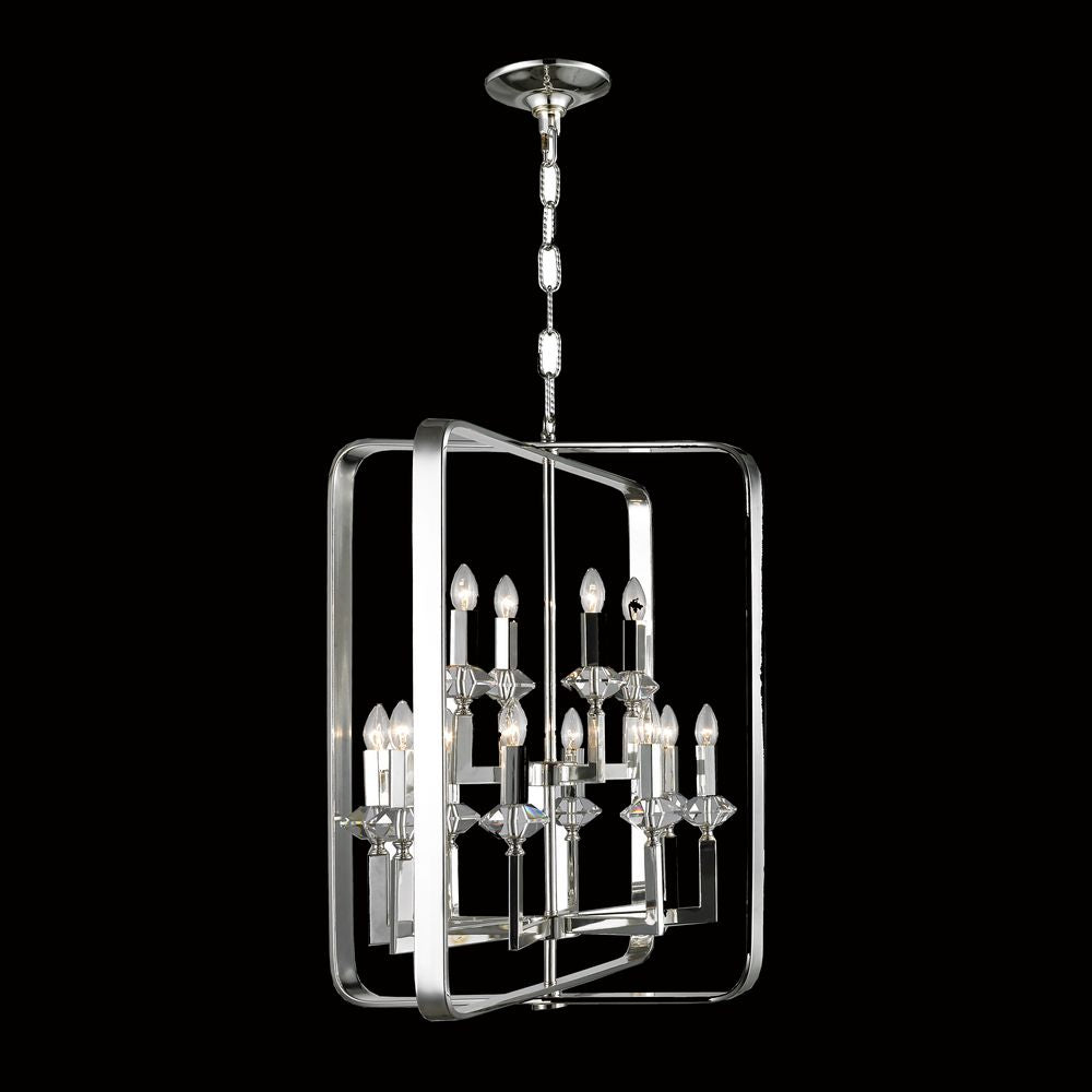 Bristol 12 Light Chandelier in Chrome - available from The Lighting Shoppe, trusted by Canadian homeowners