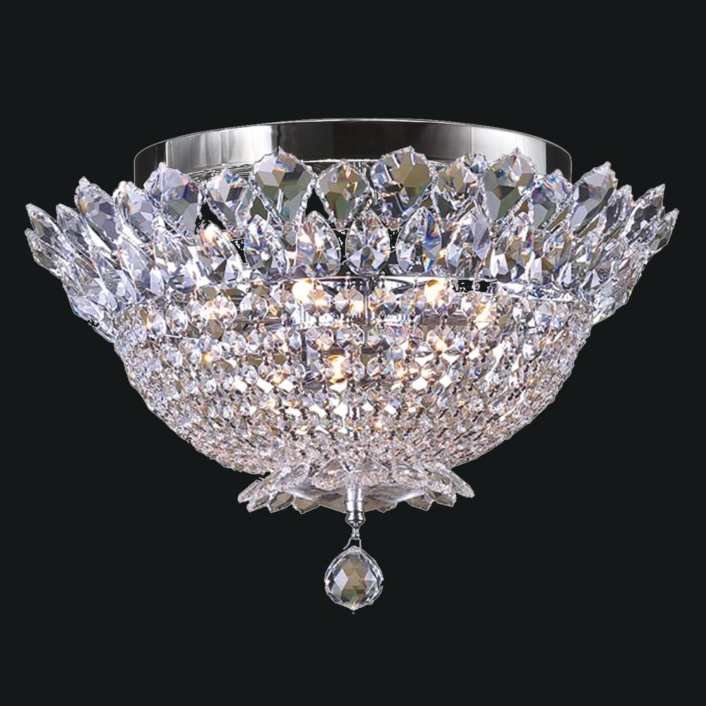 Empire Three Light Close to Ceiling in Chrome - available from The Lighting Shoppe, trusted by Canadian homeowners