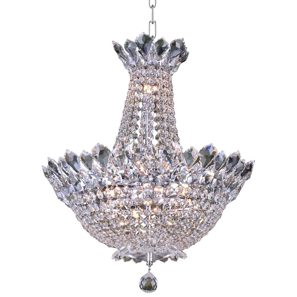Empire 12 Light Chandelier in Chrome - available from The Lighting Shoppe, trusted by Canadian homeowners