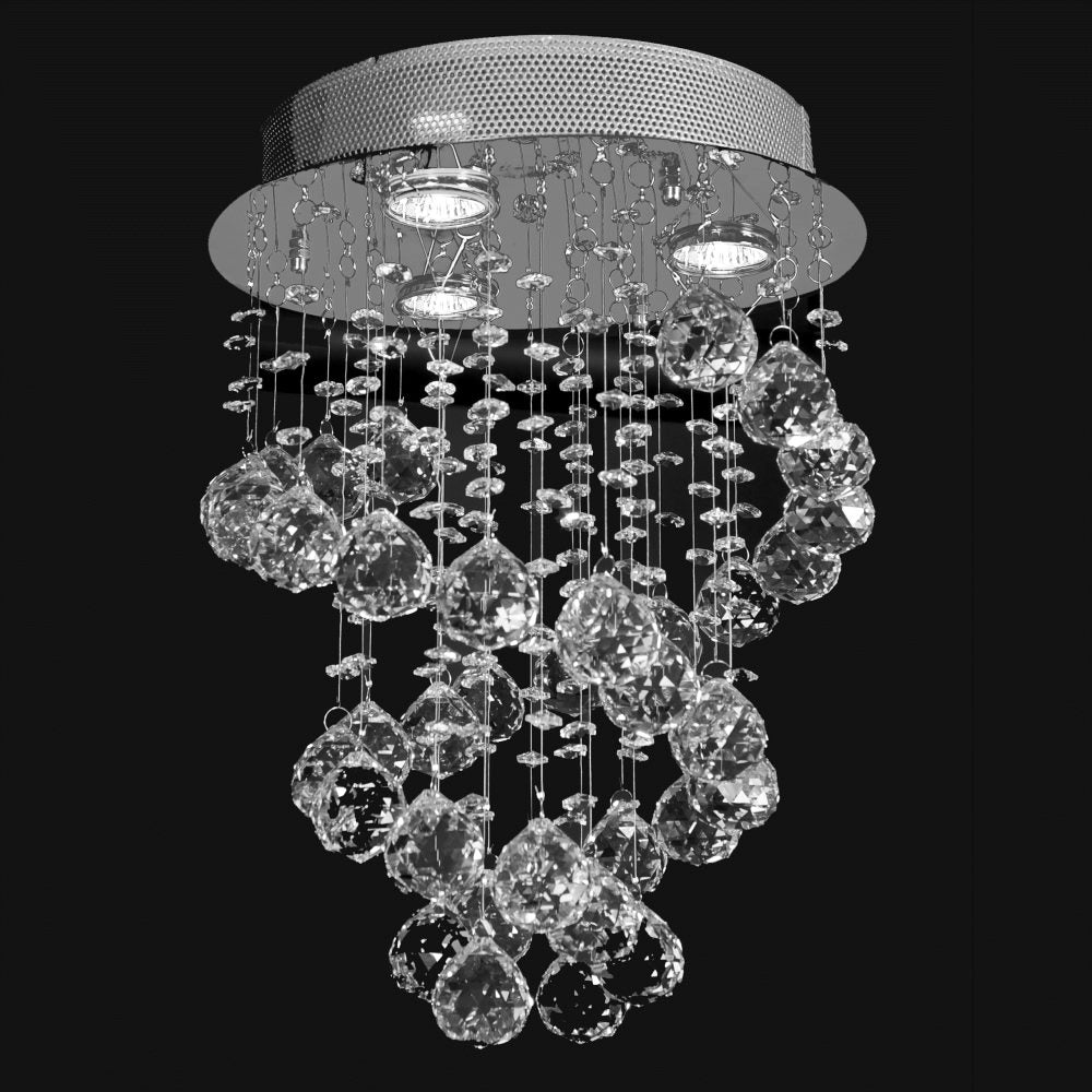 String Lighting Three Light Close to Ceiling in Chrome - available from The Lighting Shoppe, trusted by Canadian homeowners
