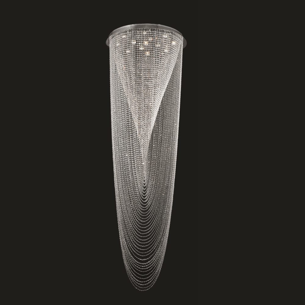 Piano Bar 13 Light Chandelier in Chrome - available from The Lighting Shoppe, trusted by Canadian homeowners