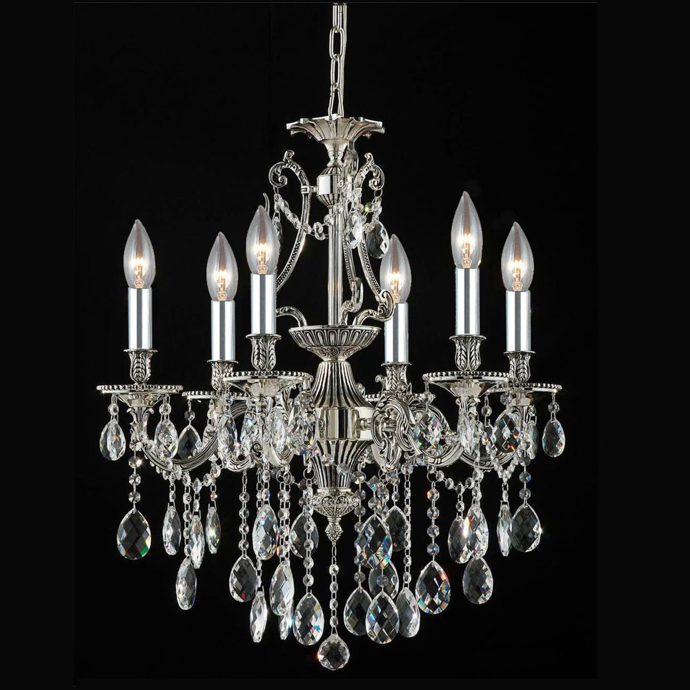 Imperial Eight Light Chandelier in Antique Silver - available from The Lighting Shoppe, trusted by Canadian homeowners