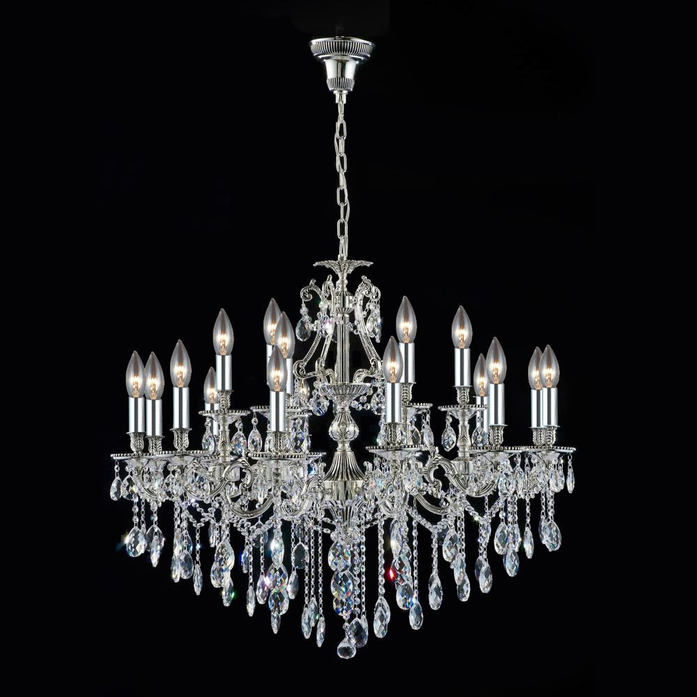 Imperial 18 Light Chandelier in Antique Silver - available from The Lighting Shoppe, trusted by Canadian homeowners
