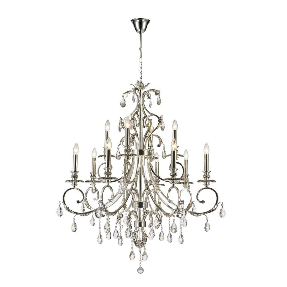 Magnolia 12 Light Chandelier in Chrome - available from The Lighting Shoppe, trusted by Canadian homeowners
