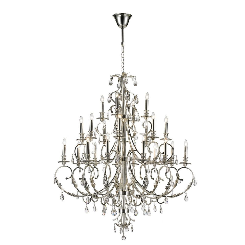 Magnolia 24 Light Chandelier in Chrome - available from The Lighting Shoppe, trusted by Canadian homeowners
