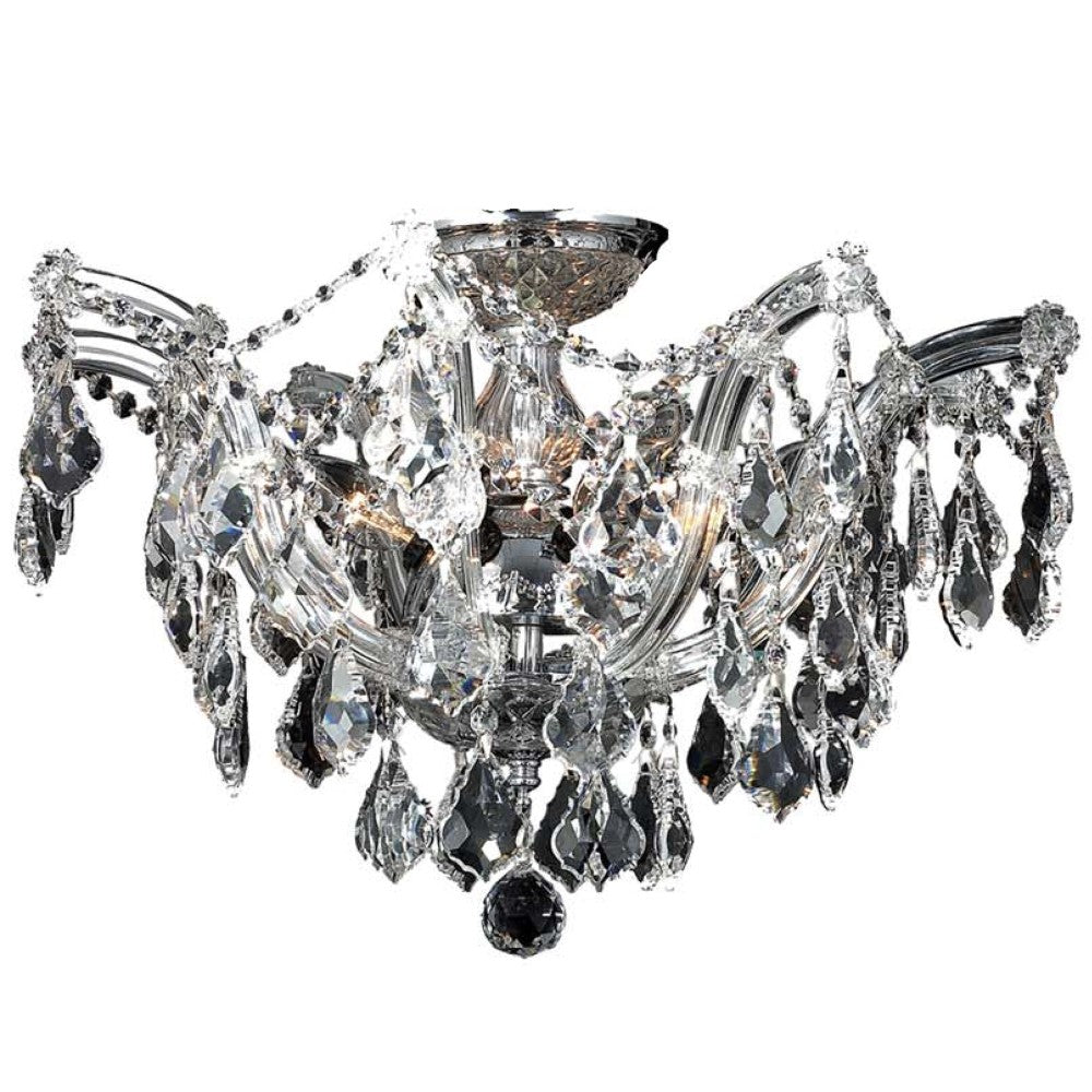 Maria Teresa Classic Six Light Close to Ceiling in Chrome - available from The Lighting Shoppe, trusted by Canadian homeowners