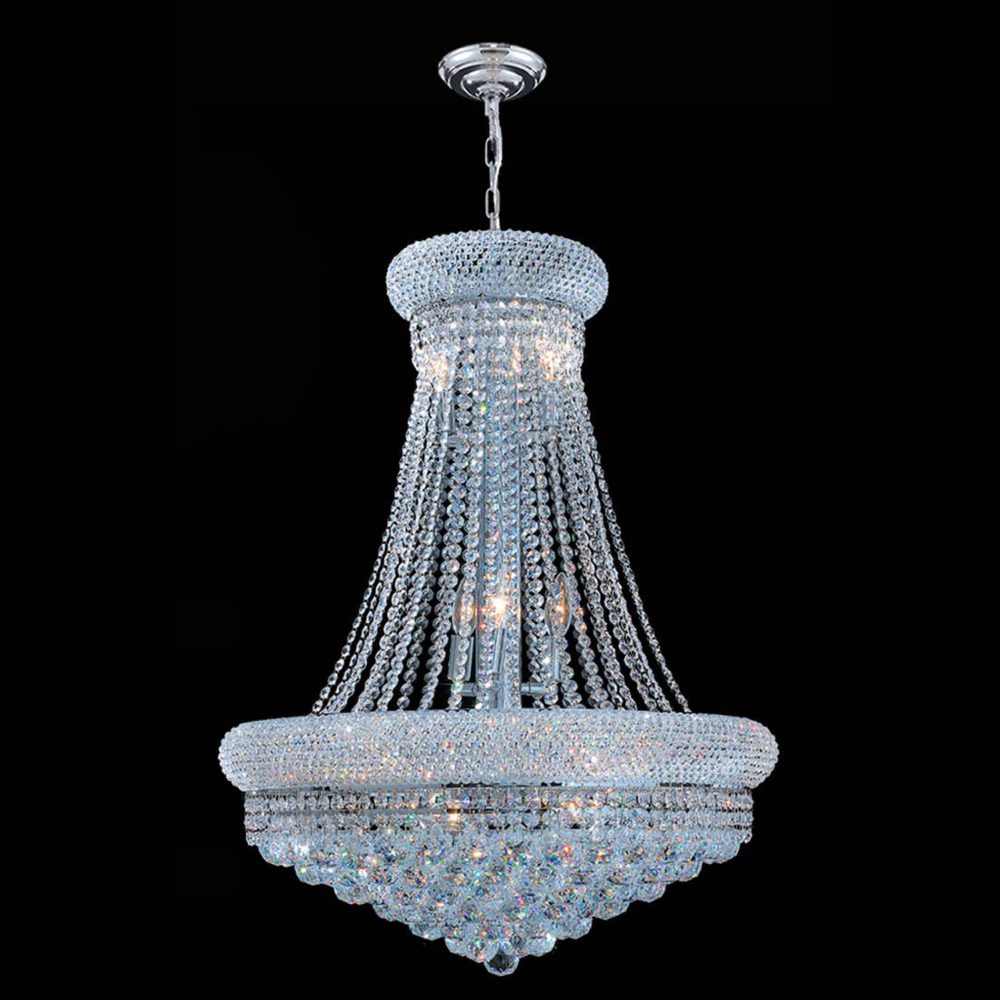 Empire 14 Light Chandelier in Chrome - available from The Lighting Shoppe, trusted by Canadian homeowners