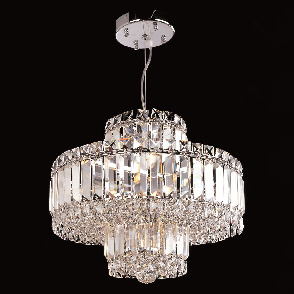 Avant-Garde Eight Light Chandelier in Chrome - available from The Lighting Shoppe, trusted by Canadian homeowners