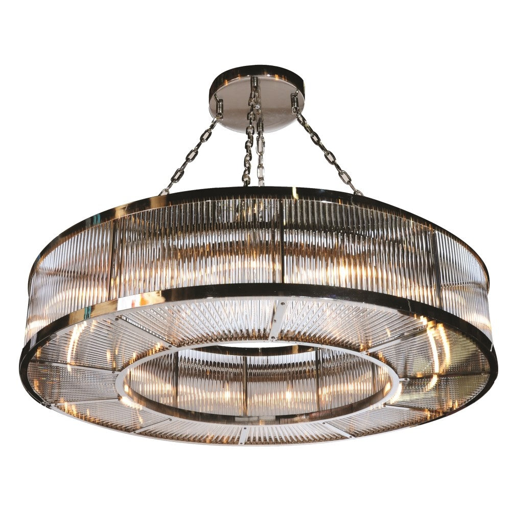 Lighting Rod Ten Light Chandelier in Chrome - available from The Lighting Shoppe, trusted by Canadian homeowners