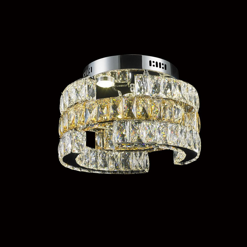 LED LED Close to Ceiling in Clear/Champagne Crystal - available from The Lighting Shoppe, trusted by Canadian homeowners