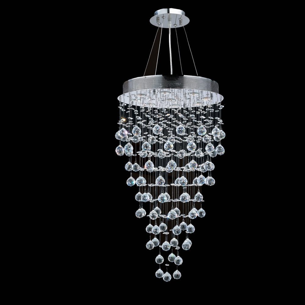 String Lighting Four Light Chandelier in Chrome - available from The Lighting Shoppe, trusted by Canadian homeowners