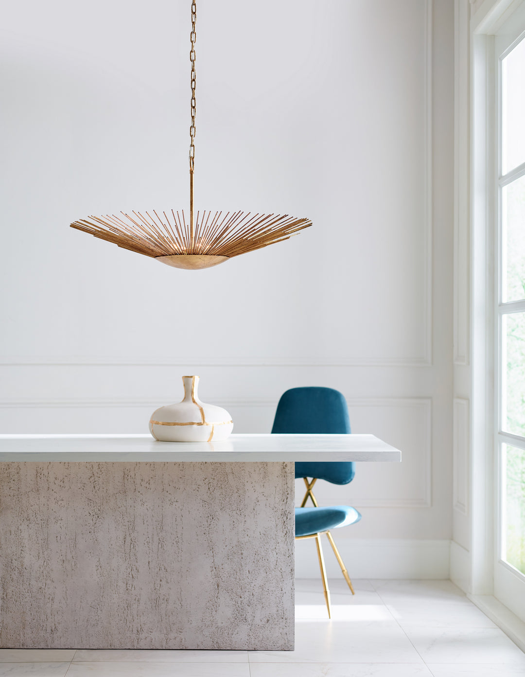 Visual Comfort Studio Canada - AP1084ADB - Four Light Pendant - Helios - Antique Gild