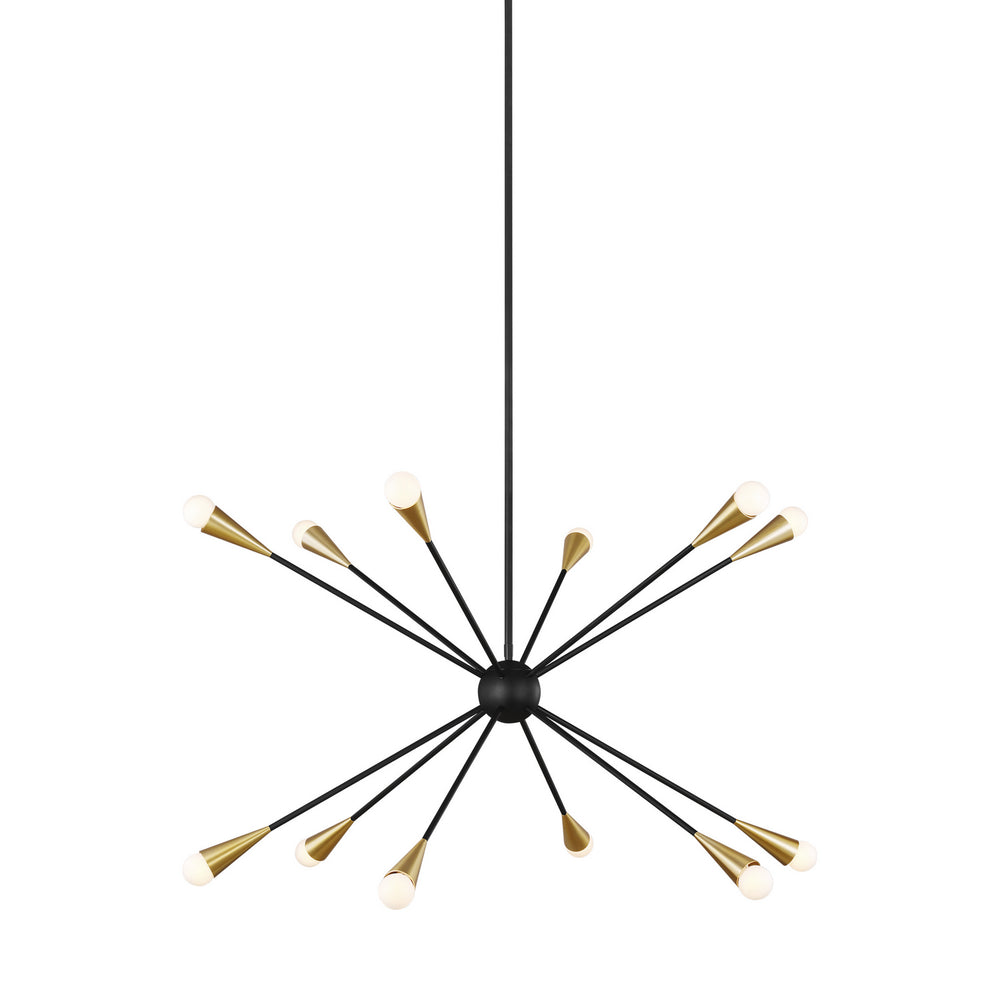 Visual Comfort Studio Canada - EC10312MBK - 12 Light Chandelier - Jax - Midnight Black