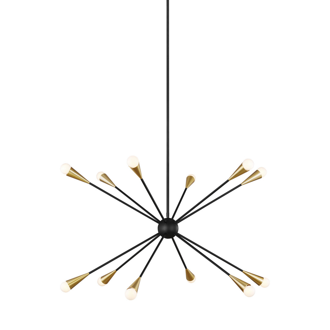 Visual Comfort Studio Canada - EC10312MBK - 12 Light Chandelier - Jax - Midnight Black