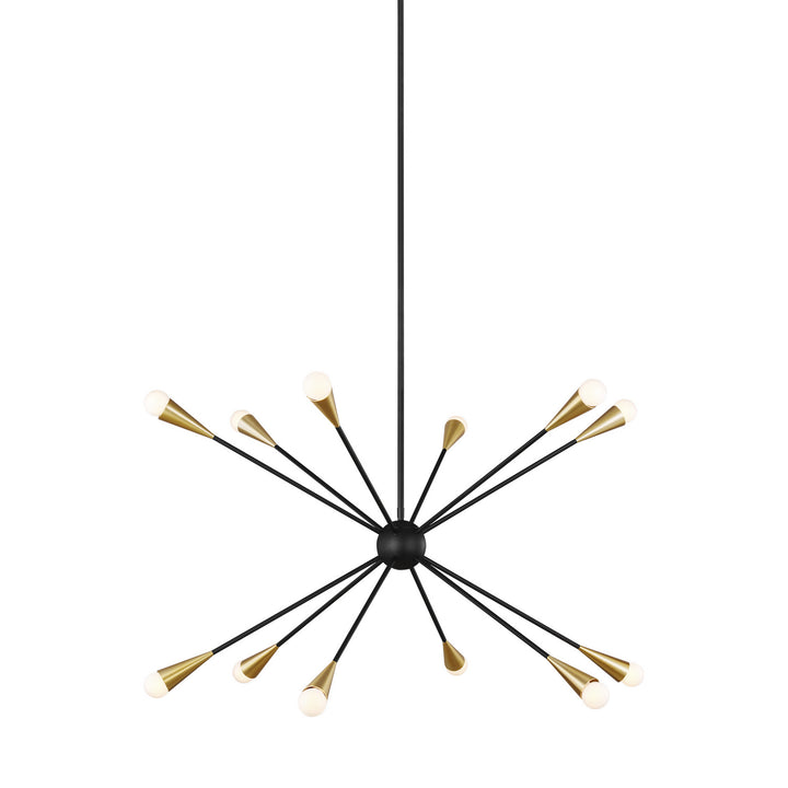 Visual Comfort Studio Canada - EC10312MBK - 12 Light Chandelier - Jax - Midnight Black