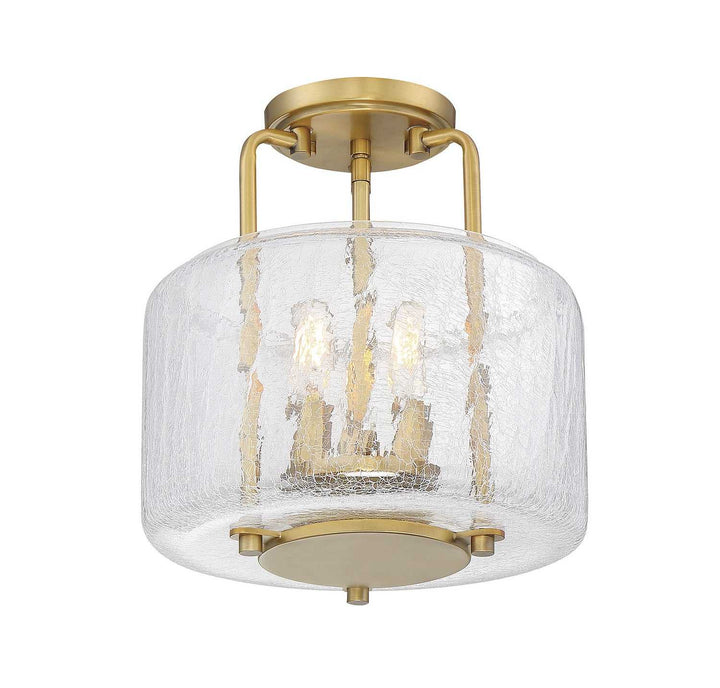 Savoy House - 6-7790-3-322 - Three Light Semi-Flush Mount - Avalon - Warm Brass