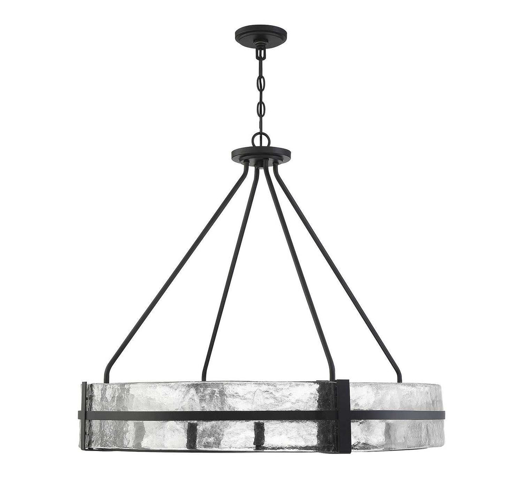 Hudson 12 Light Pendant in Matte Black Savoy House