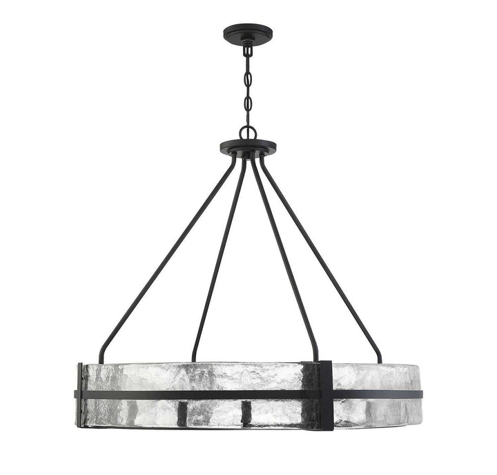 Hudson 12 Light Pendant in Matte Black Savoy House