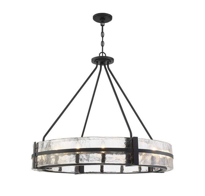 Hudson 12 Light Pendant in Matte Black Savoy House