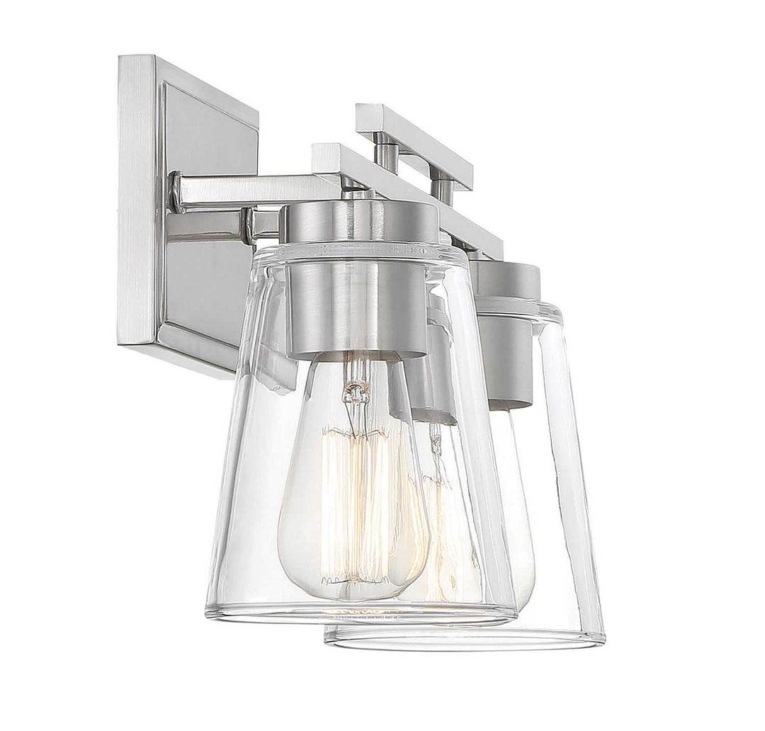 Calhoun Two Light Bath Bar in Satin Nickel Savoy House