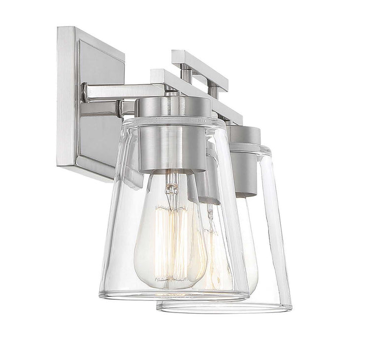 Calhoun Two Light Bath Bar in Satin Nickel Savoy House