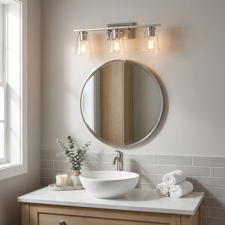 Savoy House - 8-1020-3-SN - Three Light Bathroom Vanity - Calhoun - Satin Nickel