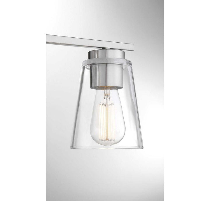 Calhoun Four Light Bathroom Vanity in Satin Nickel Savoy House