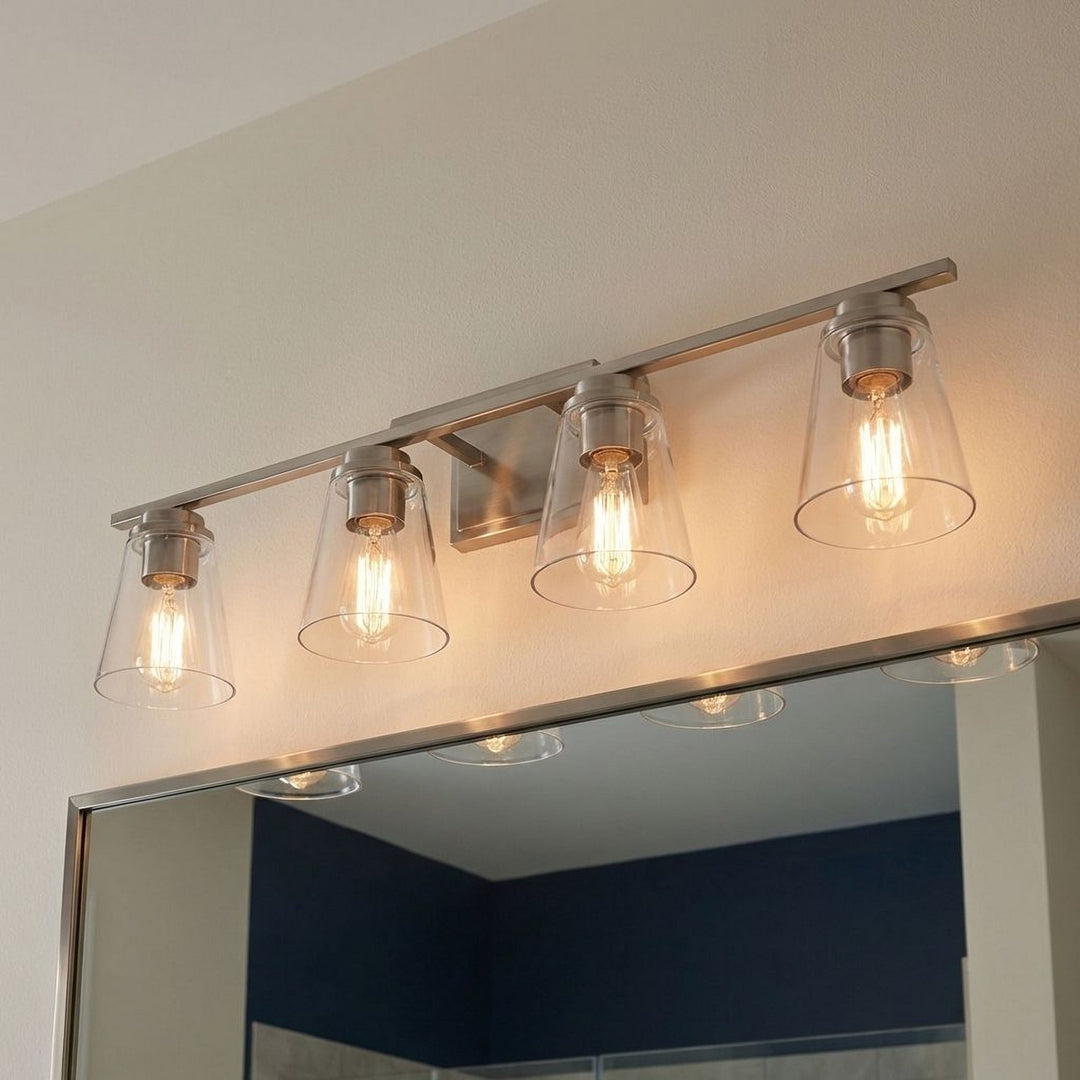 Savoy House - 8-1020-4-SN - Four Light Bathroom Vanity - Calhoun - Satin Nickel