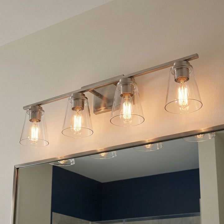 Savoy House - 8-1020-4-SN - Four Light Bathroom Vanity - Calhoun - Satin Nickel