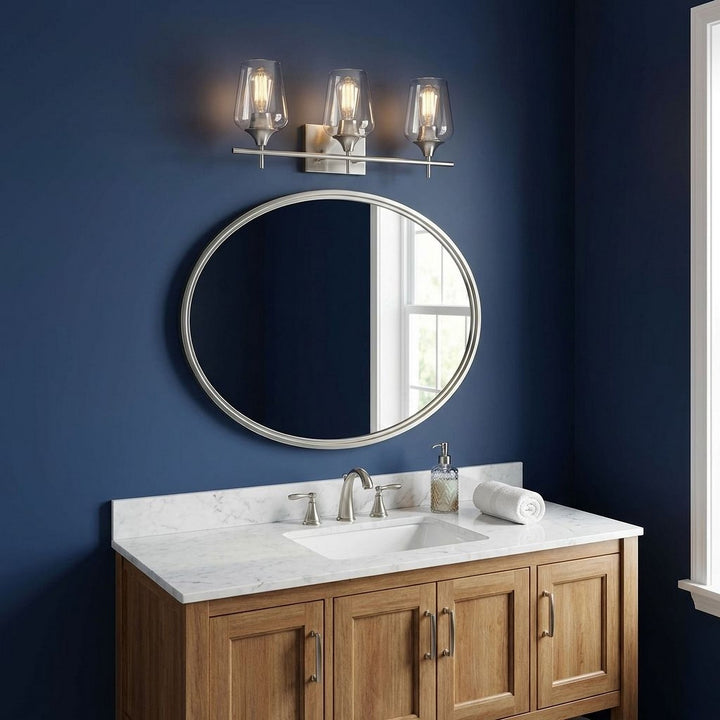 Savoy House - 8-4030-3-SN - Three Light Bath Bar - Octave - Satin Nickel