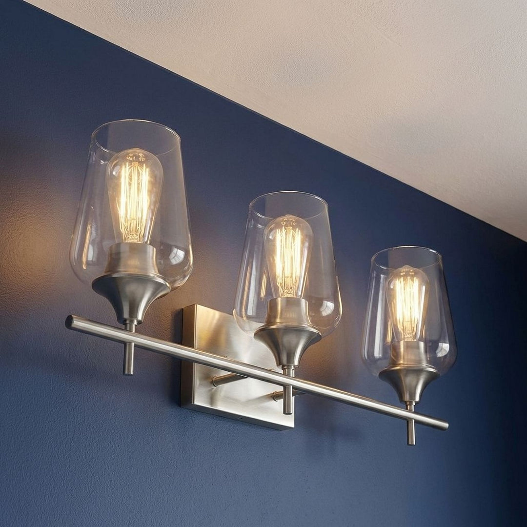 Savoy House - 8-4030-3-SN - Three Light Bath Bar - Octave - Satin Nickel