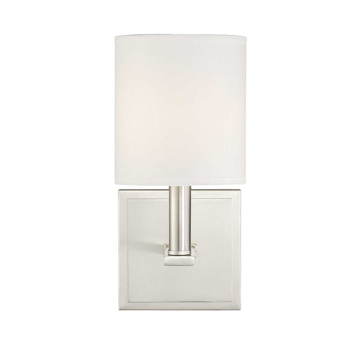 Waverly One Light Wall Sconce in Polished Nickel Savoy House