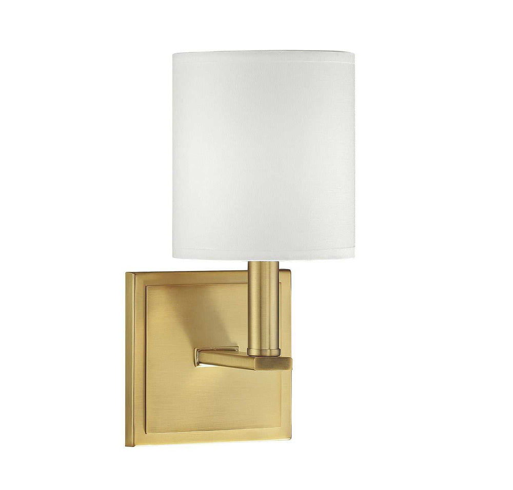 Waverly One Light Wall Sconce in Warm Brass Savoy House