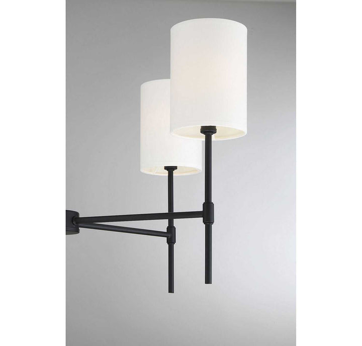 Meridian - M10067MBK - Five Light Chandelier - Mchan - Matte Black