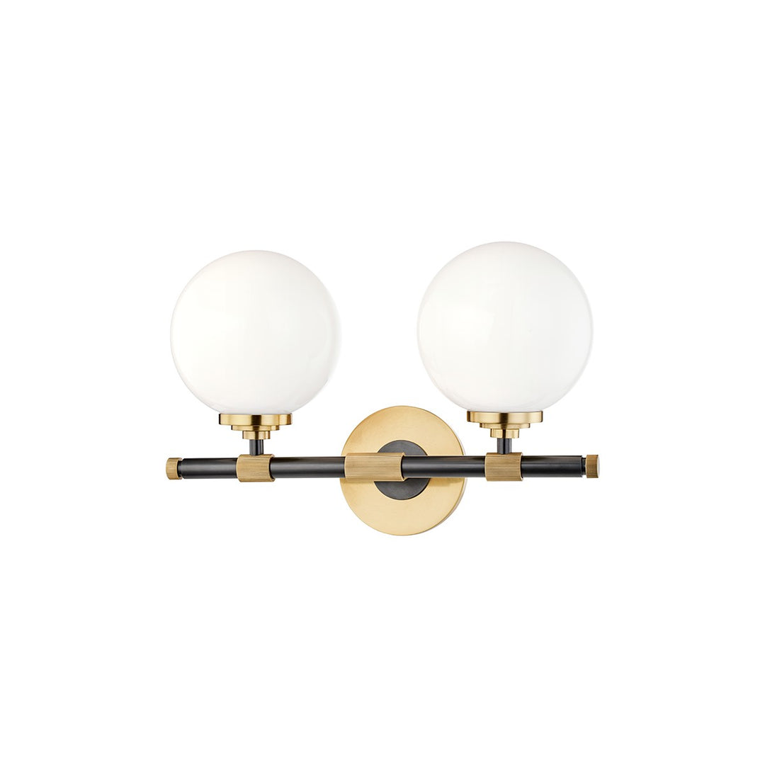 Hudson Valley Canada - 3702-AOB - Two Light Bath Bracket - Bowery - Aged Brass/Old Bronze