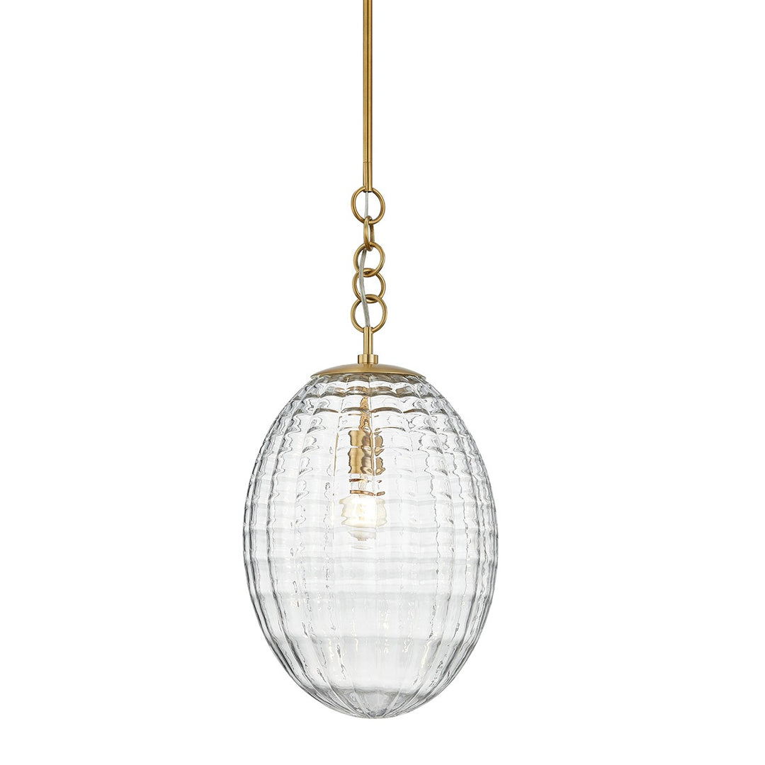 Venice One Light Pendant in Aged Brass - available from The Lighting Shoppe, trusted by Canadian homeowners