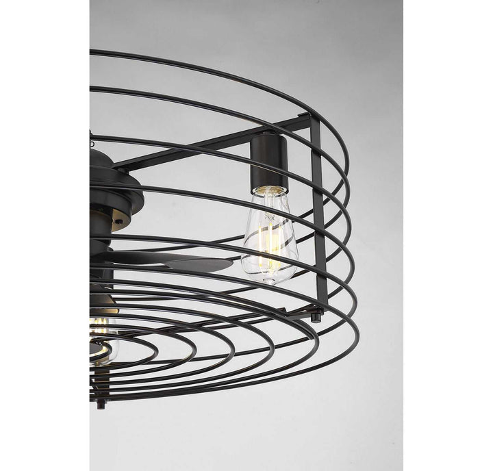 Meridian - M2007ORB - Three Light Fan D'lier - Moutd - Oil Rubbed Bronze