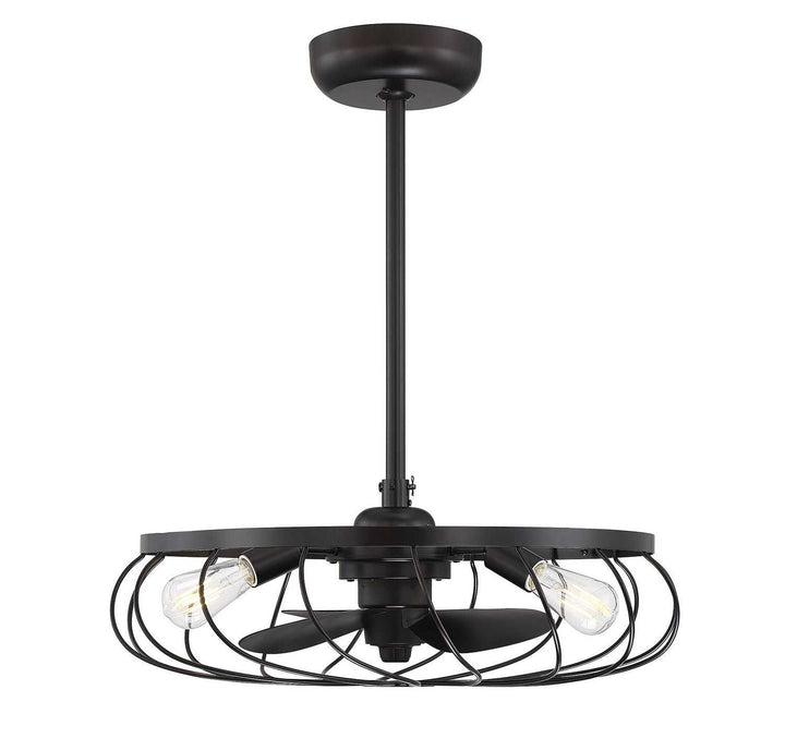 Meridian - M2008ORB - Three Light Fan D'lier - Moutd - Oil Rubbed Bronze