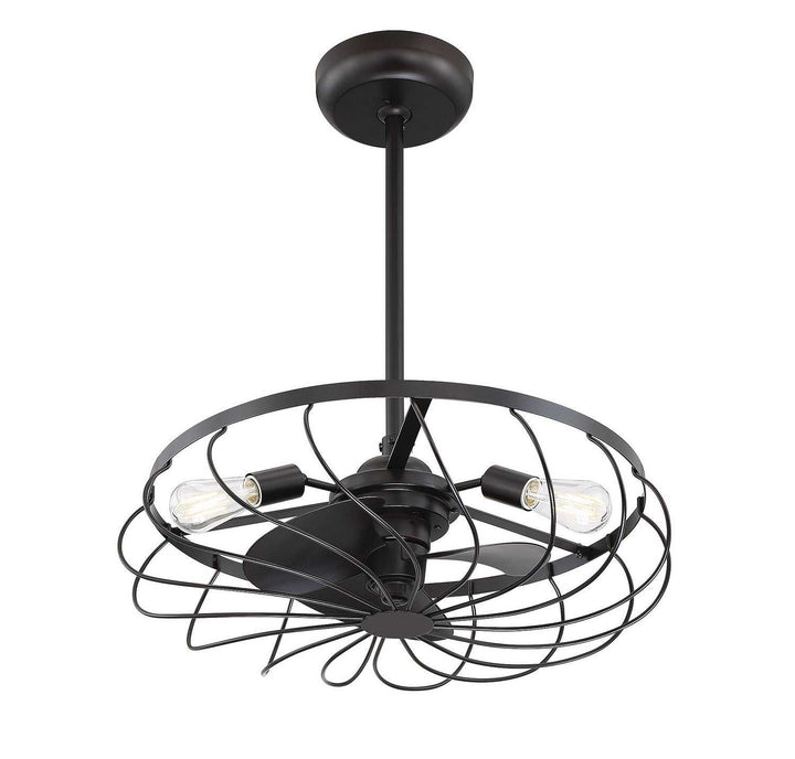 Meridian - M2008ORB - Three Light Fan D'lier - Moutd - Oil Rubbed Bronze