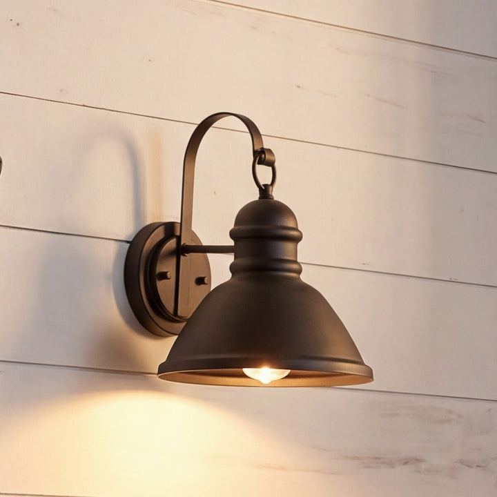 Meridian - M50016BK - One Light Outdoor Wall Lantern - Moutd - Matte Black