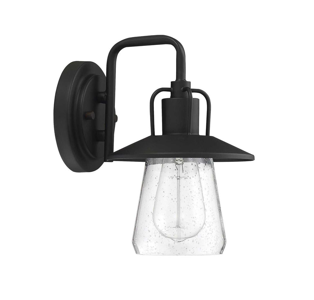Meridian - M50022BK - One Light Outdoor Wall Sconce - Moutd - Matte Black