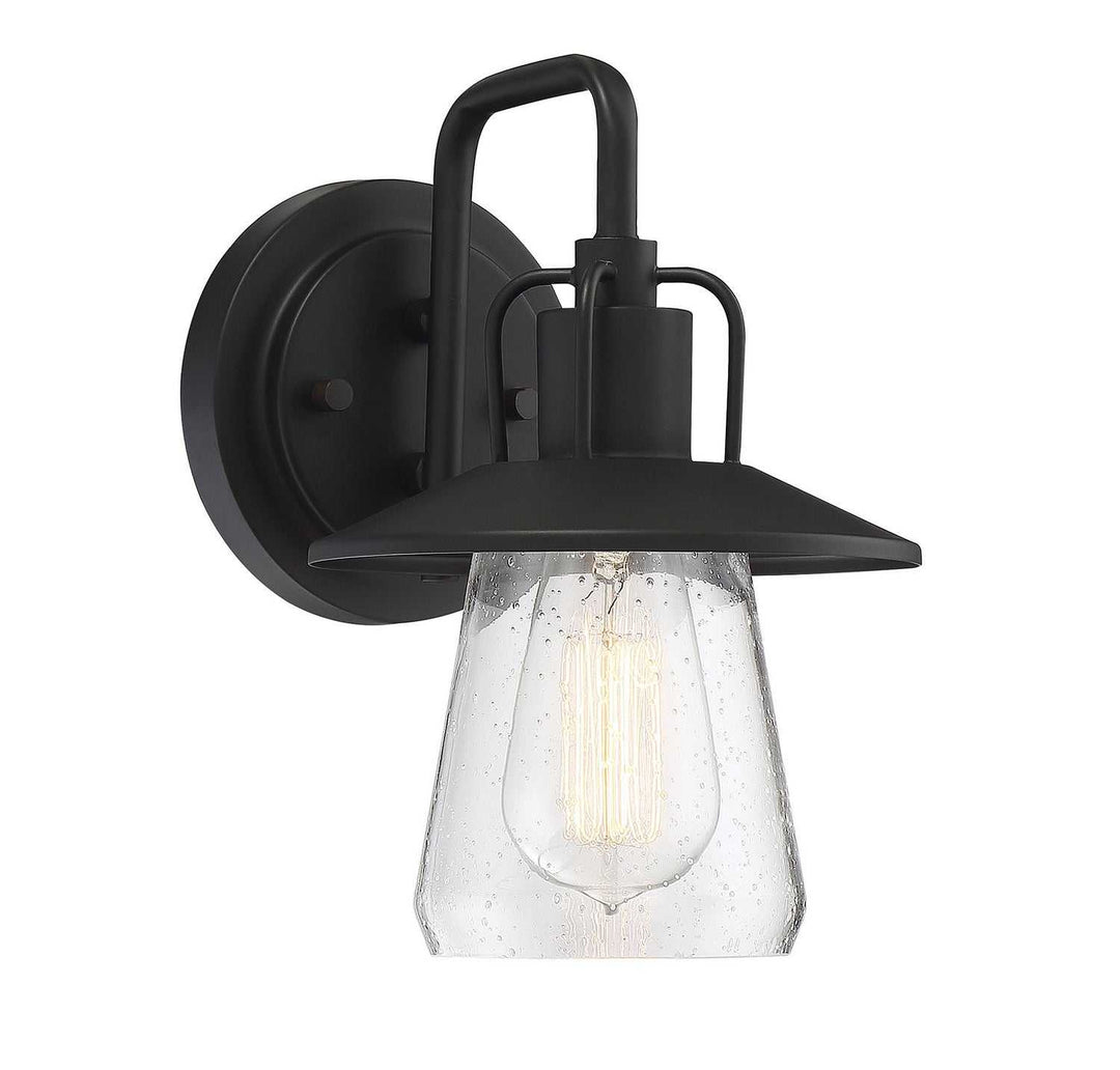 Meridian - M50022BK - One Light Outdoor Wall Sconce - Moutd - Matte Black