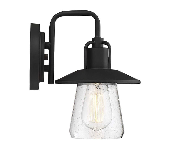 Meridian - M50022BK - One Light Outdoor Wall Sconce - Moutd - Matte Black
