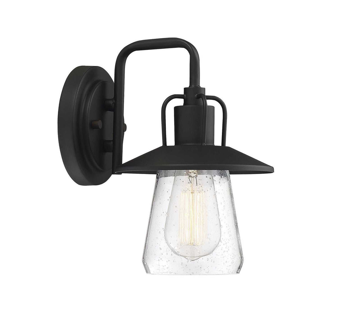 Meridian - M50022BK - One Light Outdoor Wall Sconce - Moutd - Matte Black